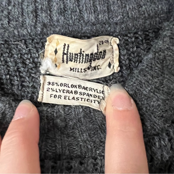 Vintage Huntingdon Mills inch Sweater Size M - Picture 4 of 4